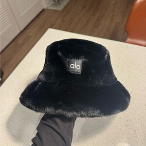 Alo Yoga Faux Fur Bucket Hat